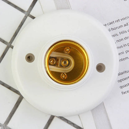 E27 Lamp Holder Screw Cap Socket White Ceiling Light Multifunctional Lamp Bulb Fixing Base Stand Light Bulb Holder