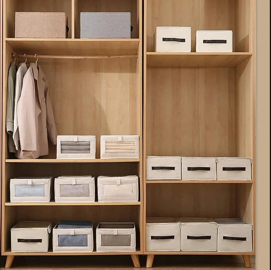 1pcs Visible Wardrobe Storage Organizers Cabinet Drawer Clothes Storage Box for T-Shirts Jeans Underwear Pants Organizer Box