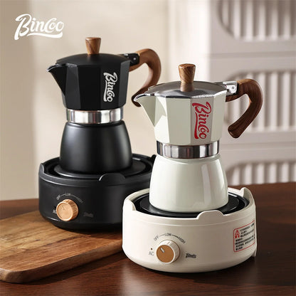 Bincoo Coffee Moka Pot Set with Filter Paper for Home Use Small Espresso Extraction Machine Complete Brewing Kit