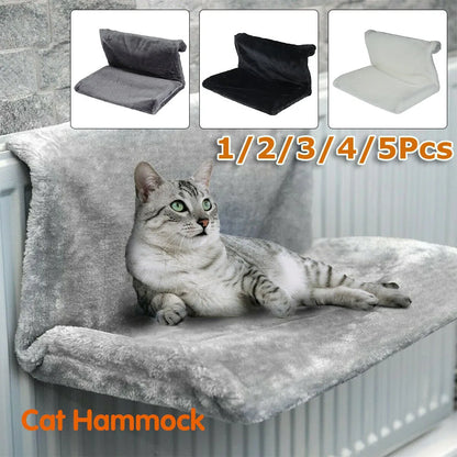 1-5Pc Pet Cat Radiator Bed Hanging Cat Cradle Hammock with Metal Frame Small Pet Animal Hanging Bed Luxury Basket Pet Accessorie