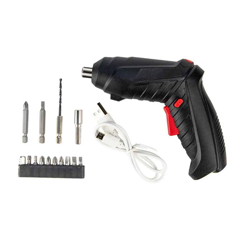 Electric Screwdriver Battery Rechargeable Cordless Screwdriver Powerful Impact Wireless Screwdriver Set Mini Drill Power Tools
