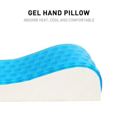 2Pcs Soft Comfortable Memory Gel Armrest Pads Elbow Pillow Resilient Foam Ergonomic Hand Rest for Office Car Game Chair