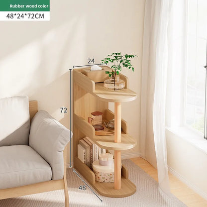 Bedroom bedside clip gap storage shelf storage cabinet small bookshelf floor rack