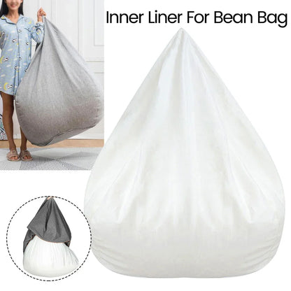 OTAUTAU Replacement Pouf Mesh Inner Liner Cover Without Filling Removable Washable Lazy Sofa Insert for Bean Bag Puff Couch Sac