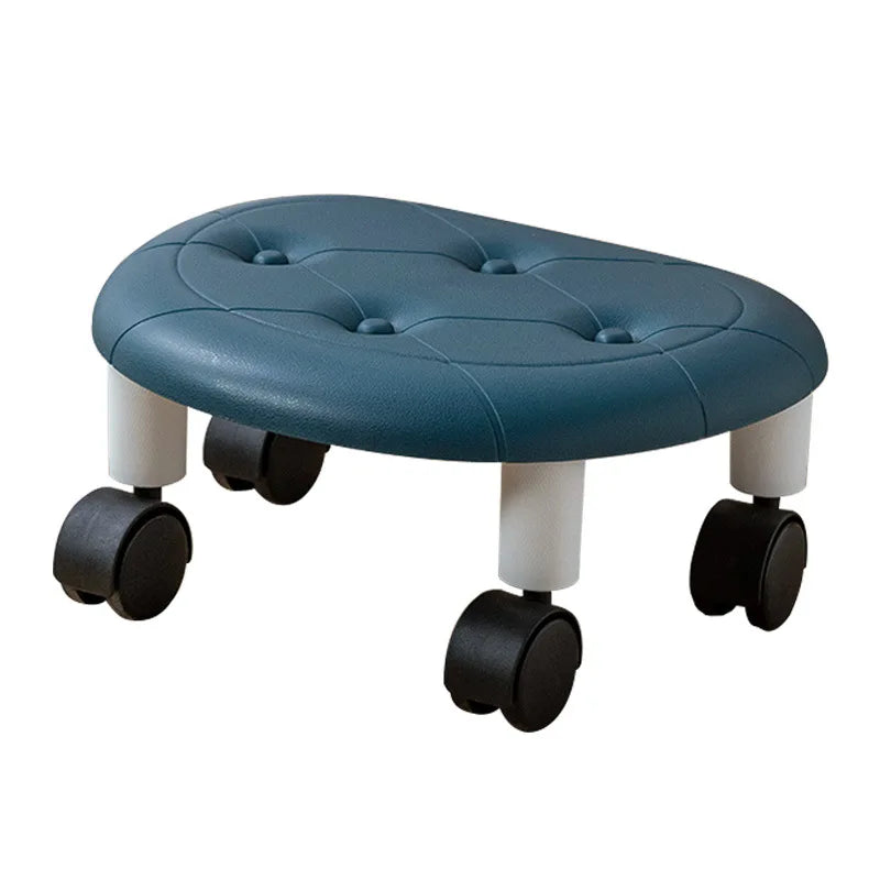 Universal Wheel Stool for Household Use Pulley Low Stool Seat with Wheels CHILDREN'S Multi-functional Stool, round Stool