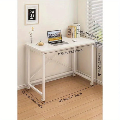 Folding small desk, bedroom desk, student's simple writing desk