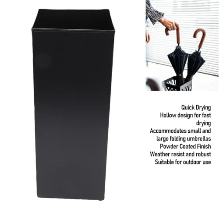 Umbrella Stand Umbrella Holder for Entryway Metal Square Umbrella Rack Organizer Freestanding for Canes Walking Sticks