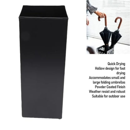 Umbrella Stand Umbrella Holder for Entryway Metal Square Umbrella Rack Organizer Freestanding for Canes Walking Sticks