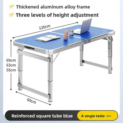 Portable Folding Aluminum Alloy Camping Picnic Table Lightweight Collapsible Carry Handle Easy Setup