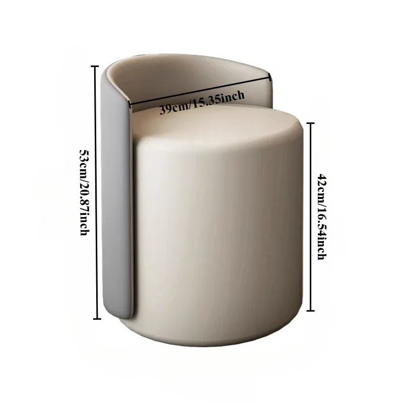 Makeup Stool, Household Dressing Table Stool, Modern Living Room Low Round Stool