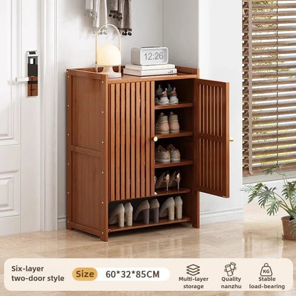 Shoe cabinet for home use, doorstep storage cabinet, wall facing hallway, indoor entrance, rental room, multi-layer shoe rack
