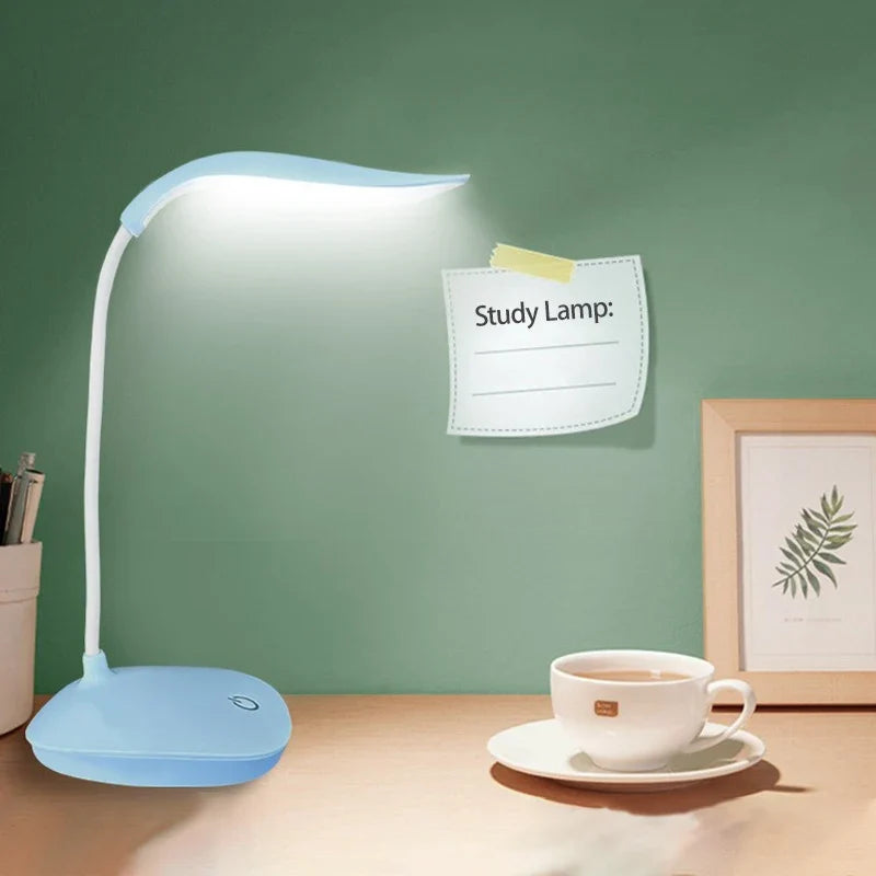 LED Reading Desk Lamp Portable Desk Lamp USB Charging Table Light Touch Dimming Learn Eye Protection Light Room Office Lighting