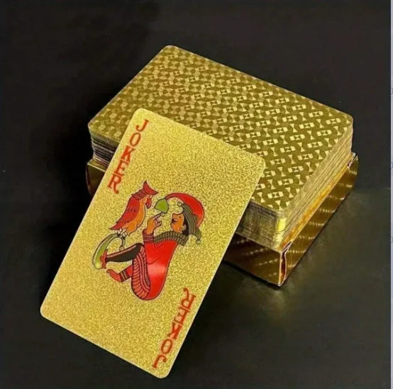 1 pair of waterproof playing cards, plastic playing cards, foil cards, novelty playing cards, adult playing cards, family gaming