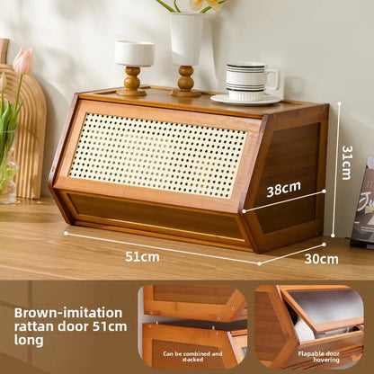 Multi functional stackable storage cabinet with lid, miscellaneous storage box, household storage box, bedside cabinet