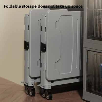 Household multi-functional shopping trolley, portable folding shopping trolley, trailer, camping, large-capacity storage box