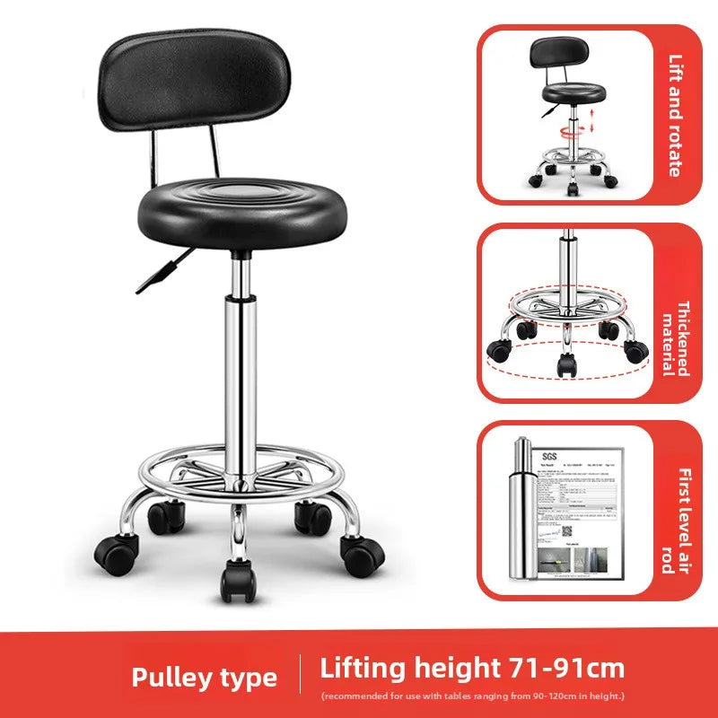 Multi-functional Bar chair swivel chair lift bar chair swivel bar stool haircut chair high stool round stool beauty stool