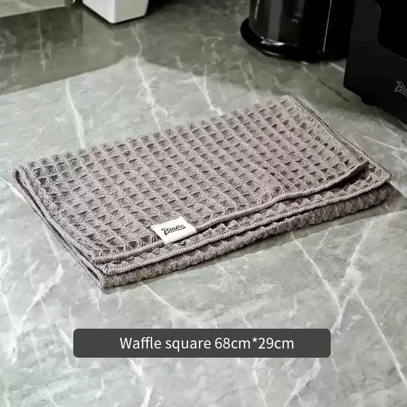 BINCOO Coffee Machine Cleaning Cloth Waffle Weave Microfiber Towel Absorbent Lint Free for Espresso Maker Barista Tools