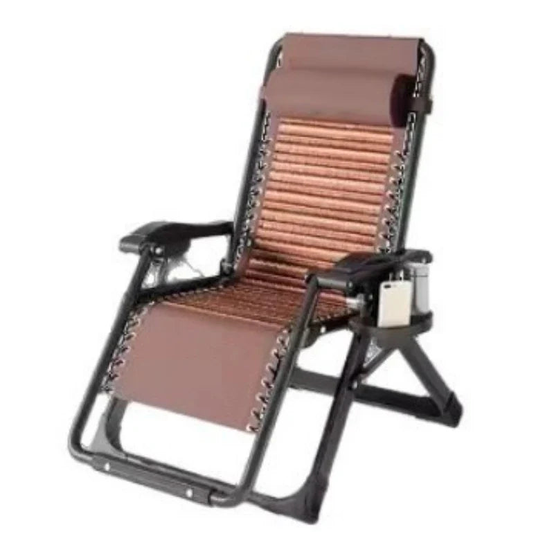 Lounge chair folding lunch break leisure chair elderly beach nap chair sofa lazy chair