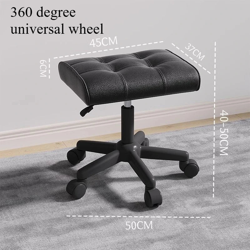 Adjustable Height Foot Rest for Office Chair, Under Desk Elevating Footstool with Memory Foam, Ergonomic Home Sofa Leg Rest
