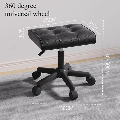 Adjustable Height Foot Rest for Office Chair, Under Desk Elevating Footstool with Memory Foam, Ergonomic Home Sofa Leg Rest