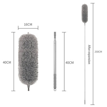New Microfiber Duster Extendable Duster Cleaner Brush Telescopic Ceiling Microfiber Brushes Bendable Dust Cleaning