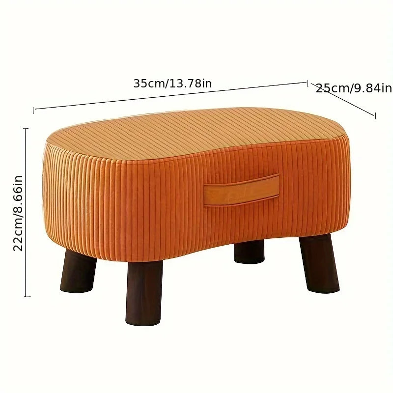 Simple Shoe Changing Stool Living Room Sofa Pedal Stool Coffee Soft Bag Household Nordic Furniture Shoe Bench Dining