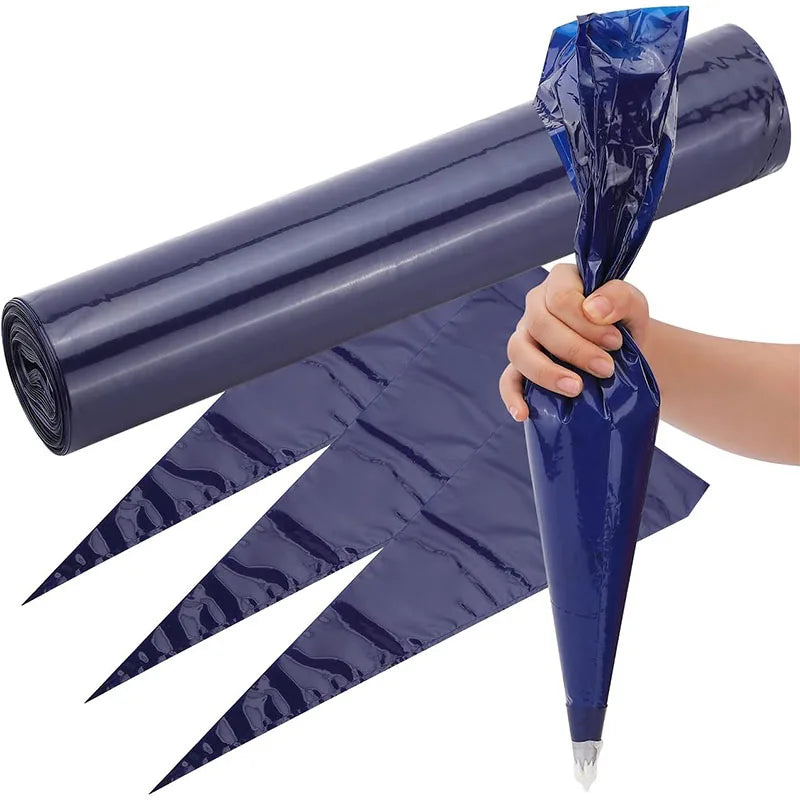 Large Disposable Piping Bags 21inch Disposable Piping Bags Anti-Burst Thick Pastry Icing Bags For Frosting Cakes Decoration