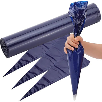Large Disposable Piping Bags 21inch Disposable Piping Bags Anti-Burst Thick Pastry Icing Bags For Frosting Cakes Decoration