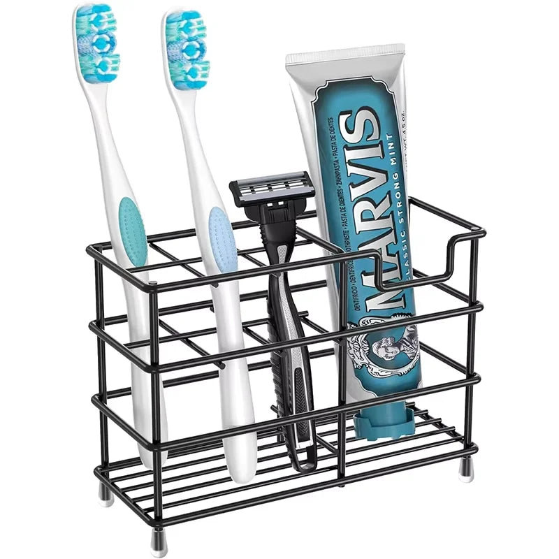 Bathroom Toothbrush Holder 304 Stainless Steel Tooth Brush Holder Toothpaste Holder Stand Bathroom Accessories Organizer