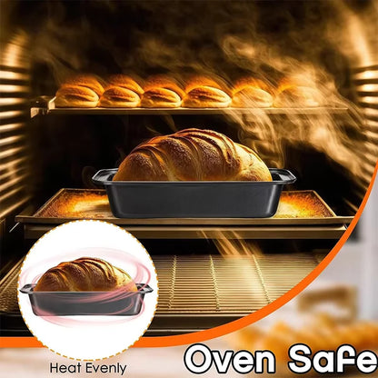 1 Piece Rectangle Loaf Pan Nonstick Carbon Steel Baking Bread Pan Kitchen Baking Tin Oblong Bread and Meat Bakeware YY121
