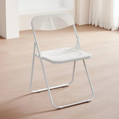 Internet celebrity folding chair acrylic transparent chair completed photo without chair simple folding crystal diningchairstool