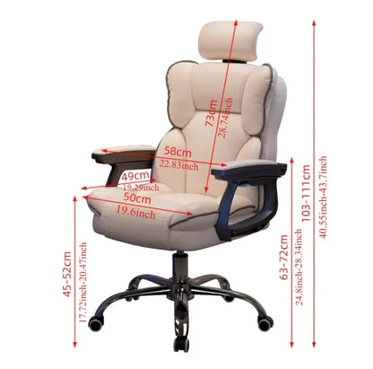 Ergonomic Chair PU Leather Computer Gaming Chairs Executive Gamer Chair Adjustable High Back Office Chair Office Furniture