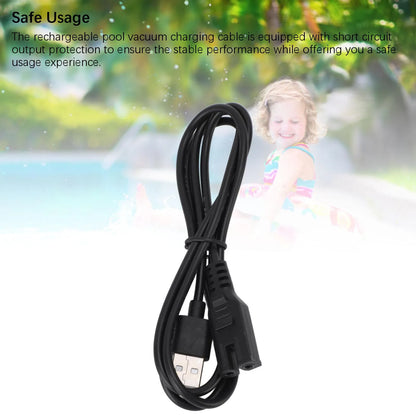 Pool Vacuum Charging Cable PVC Fast Charging Pool Vacuum USB Charging Cord for 28620 28620E CL1704 Rechargeable Handheld Pool