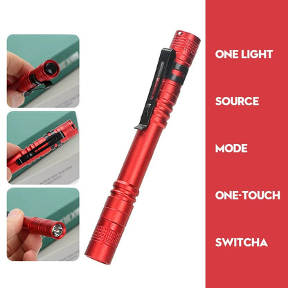 LED Flashlight Pen Light Mini Portable 1000 lumens 1 Switch Mode led flashlight For the dentist and for Camping Hiking Out
