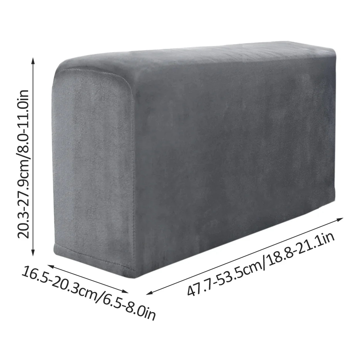 2pcs Sofa Armrest Protector Universal Armchair Covers Non-Slip Soft Warm Couch Arm Rest Covers Thickened Furniture Protector
