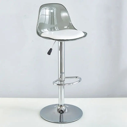 Adjustable Swivel Bar Stool Gas Lift High Back PU Leather Modern Counter Chair Kitchen Breakfast Bar Bar Stools Furniture