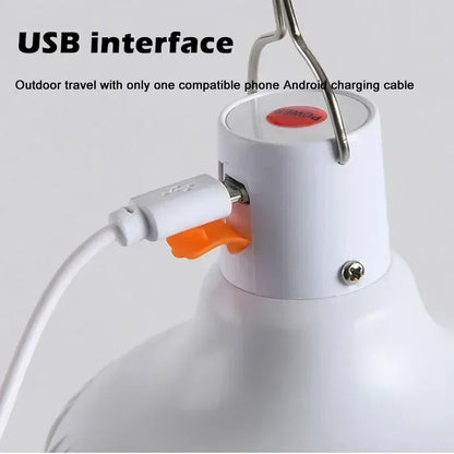 Solar Powered Lamps Portable Led Bulbs 80-500W LED Energy Saving Light for Outdoor Camping Tent Night Fishing Emergency Lights