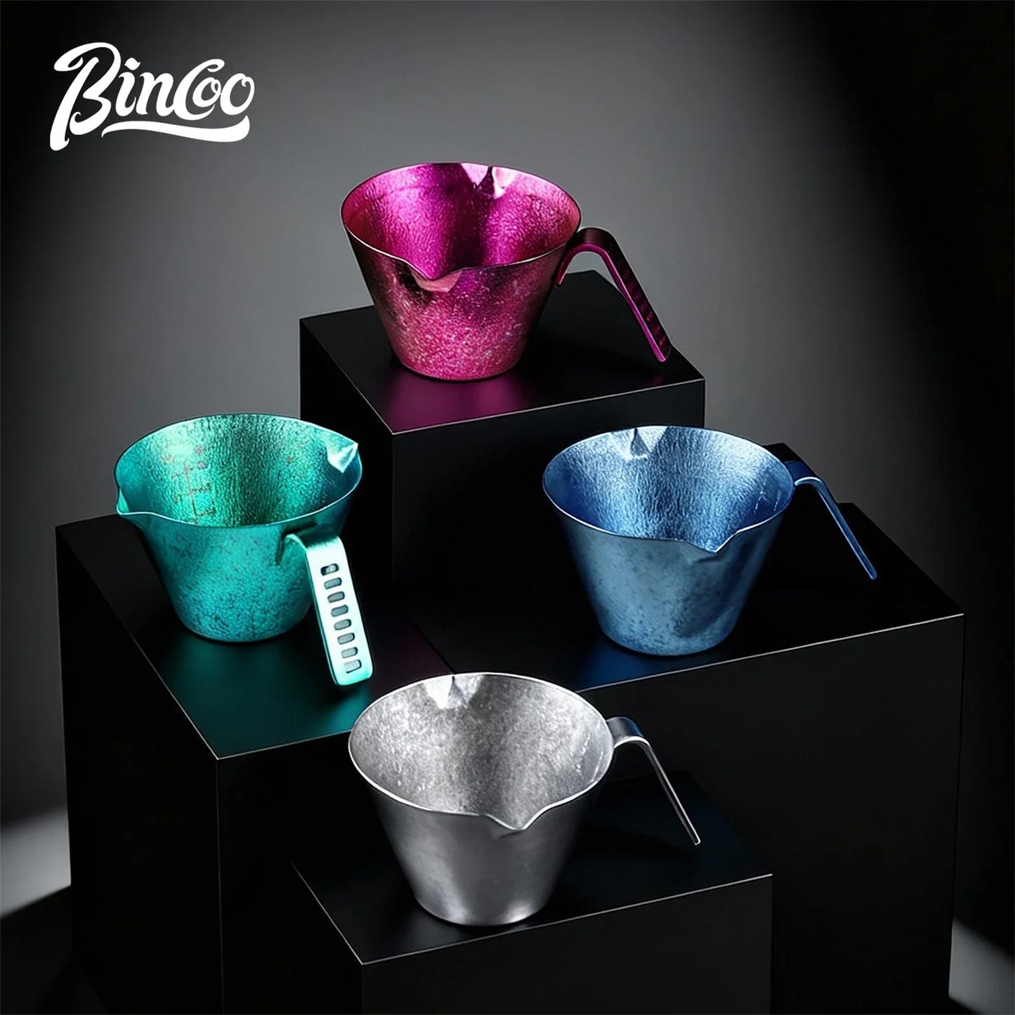Bincoo Durable Titanium Espresso & Milk Tool, 90ml Dual-Purpose Shot Glass with Scale for Long-Lasting Cafe and Home Performance