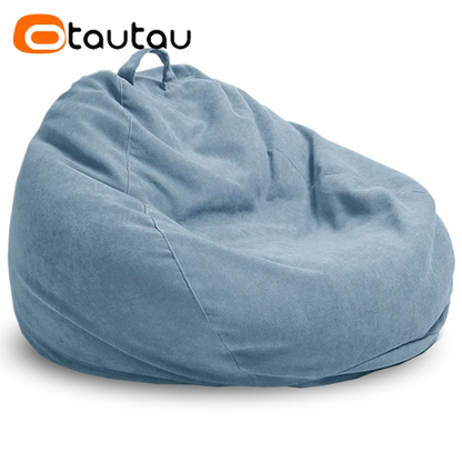 OTAUTAU Thick Waterproof Cotton Bean Bag Cover Without Filler Outdoor Pouf Chair Beanbag Puff Sofa Lounge Recliner Sac DD023