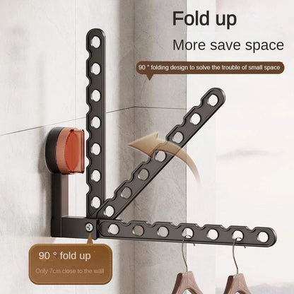Wall Mount Clothes Hanger Laundry Hanger Dryer Rack Retractable Clothes Rack Wall Hangers for Clothes Closet Clothes Hanger