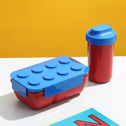 Creative Building Blocks Lunch Box Food Grade PP Picnic Fruit Salad Bento Box Student School Office Microwave Oven Meal Box