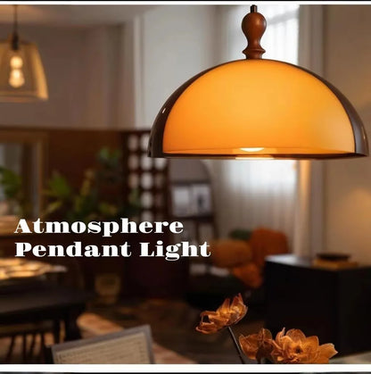 French Vintage LED Pendant Light Bauhaus Chandelier for Kitchen Counter Bar Dining Room Restaurant Cafe E27 Round Hanging Lamp