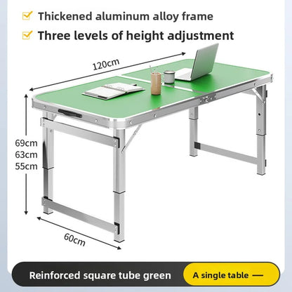 Portable Folding Aluminum Alloy Camping Picnic Table Lightweight Collapsible Carry Handle Easy Setup