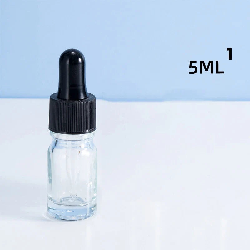 Dropper Bottles With Scale Reagent Eye Drop Transparent Glass Aromatherapy Liquid Pipette Bottle Refillable Bottles Travel