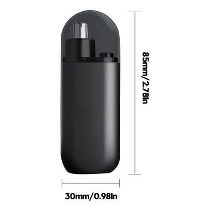 Rechargeable Nose/Ear Hair Trimmer for Men & Women - 2-in-1 Waterproof Dual Blade, Cordless Auto Groomer with USB Charging