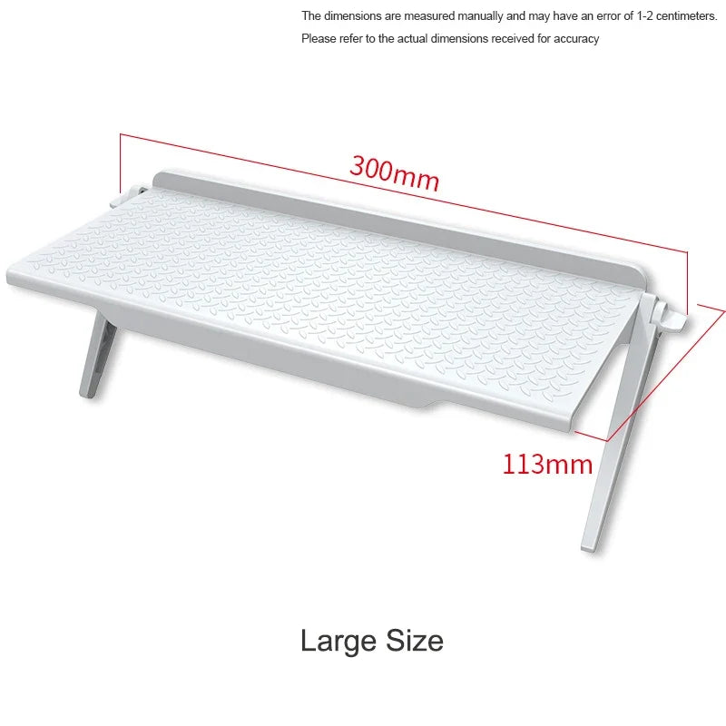 Adjustable TV Screen Top Shelf Display Shelf Computer Monitor Riser Desktop Stand TV Rack TV Top Monitors Simple Bracket