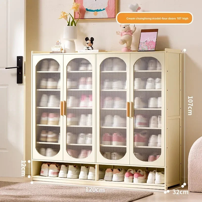 New shoe cabinet household multi-layer storage shoes dust-proof door porch floor large-capacity porch rack shoe rack