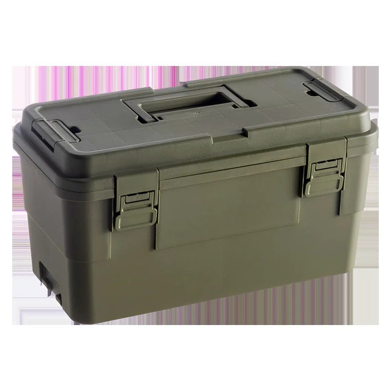 Portable Heavy Duty Plastic Toolbox Tool Organizer Storage Box Multi Layer Stackable Car Garden Garage Workshop Diy Art Craft
