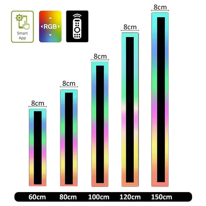 IP65 Waterproof LED Wall Light Outdoor RGB with Remote Control Indoor Dimmable Long Wall Lamp Balcony Entrance Porch Lighting