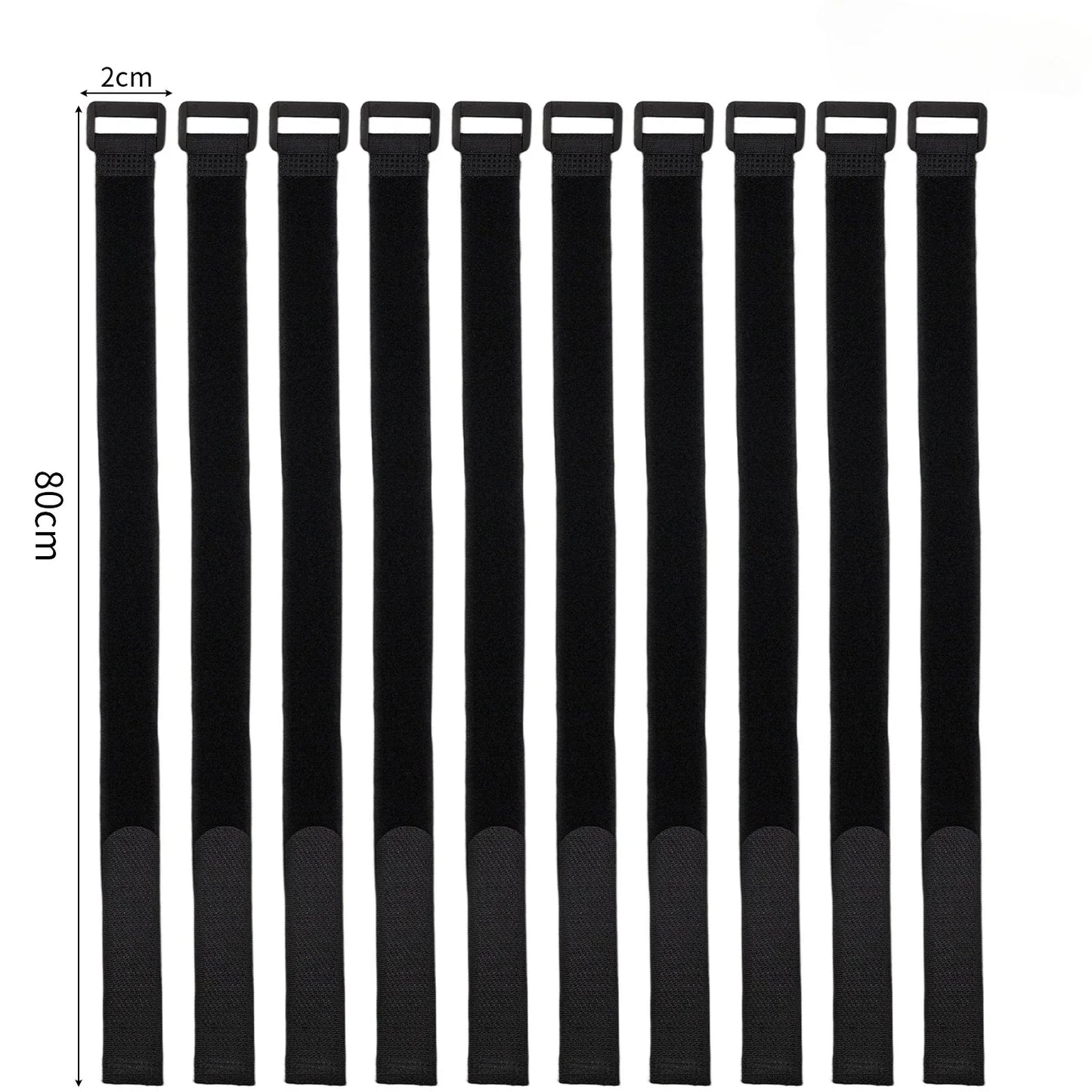 Reusable Hook & Loop Cable Ties - Adjustable Nylon Wire Fastener Straps for Securing Cord Management, Organizer DIY Cinch Straps